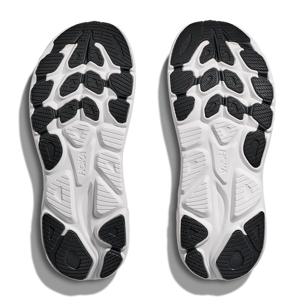 Womens Hoka Clifton 10 Wide in Sea Glass/Neon Flame