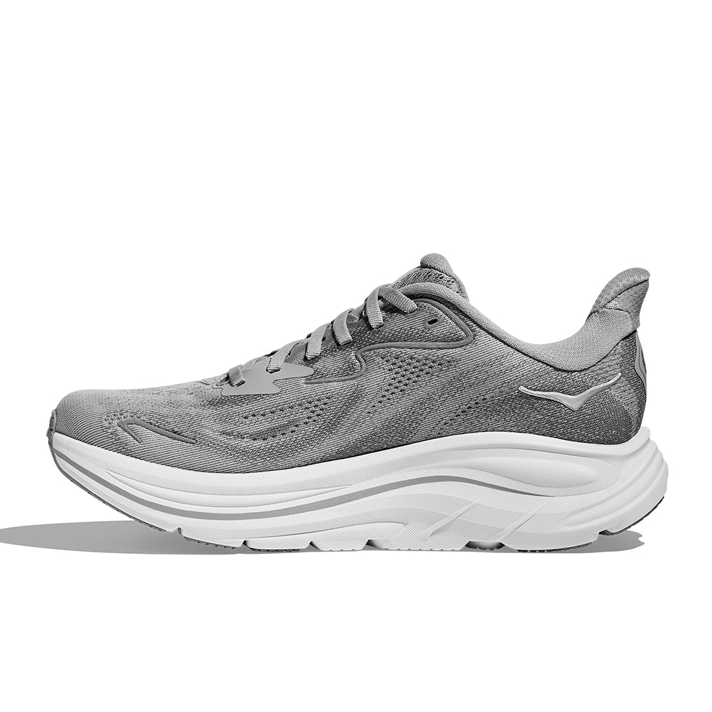 Womens Hoka Clifton 10 Wide in Stellar Grey/ Galactic Grey – Lucky