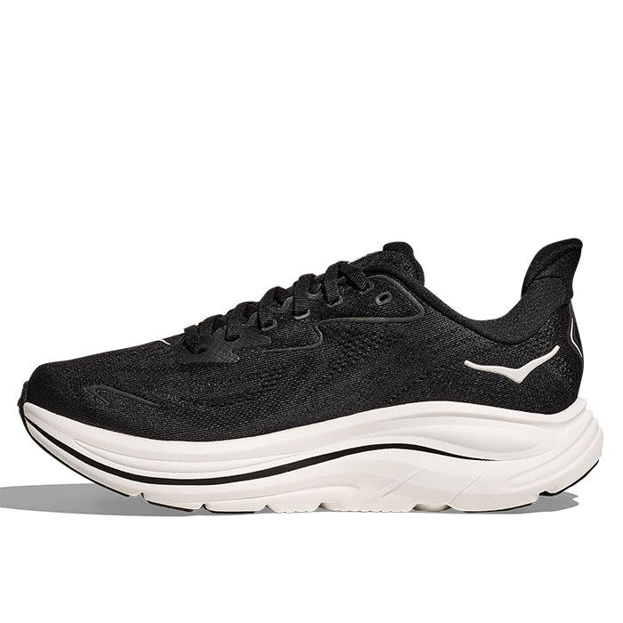 Womens Hoka Clifton 10 Extra Wide in Black/White – Lucky Shoes