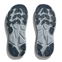 Womens Hoka Clifton 10 in Grout/Mineral Blue