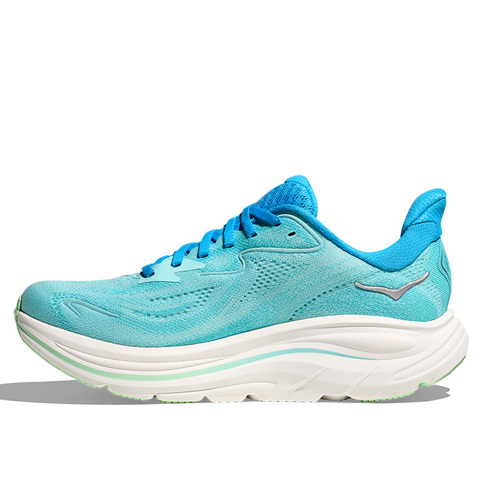 Womens Hoka Clifton 10 Extra Wide in Skyward Blue/Cielo Blue
