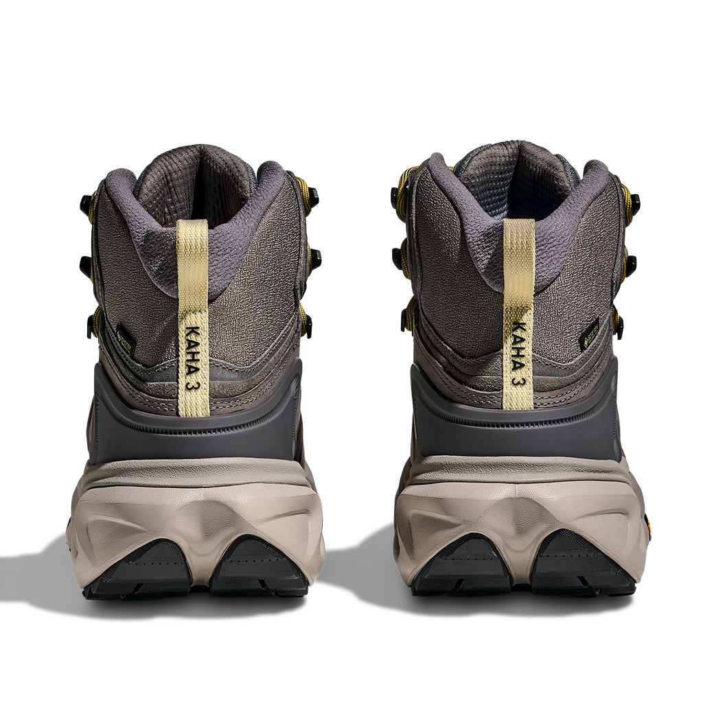 Mens Hoka Kaha 3 GTX in Gravel/Cement