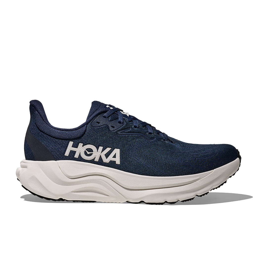 Mens Hoka Arahi 8 Wide in Varsity Navy/White
