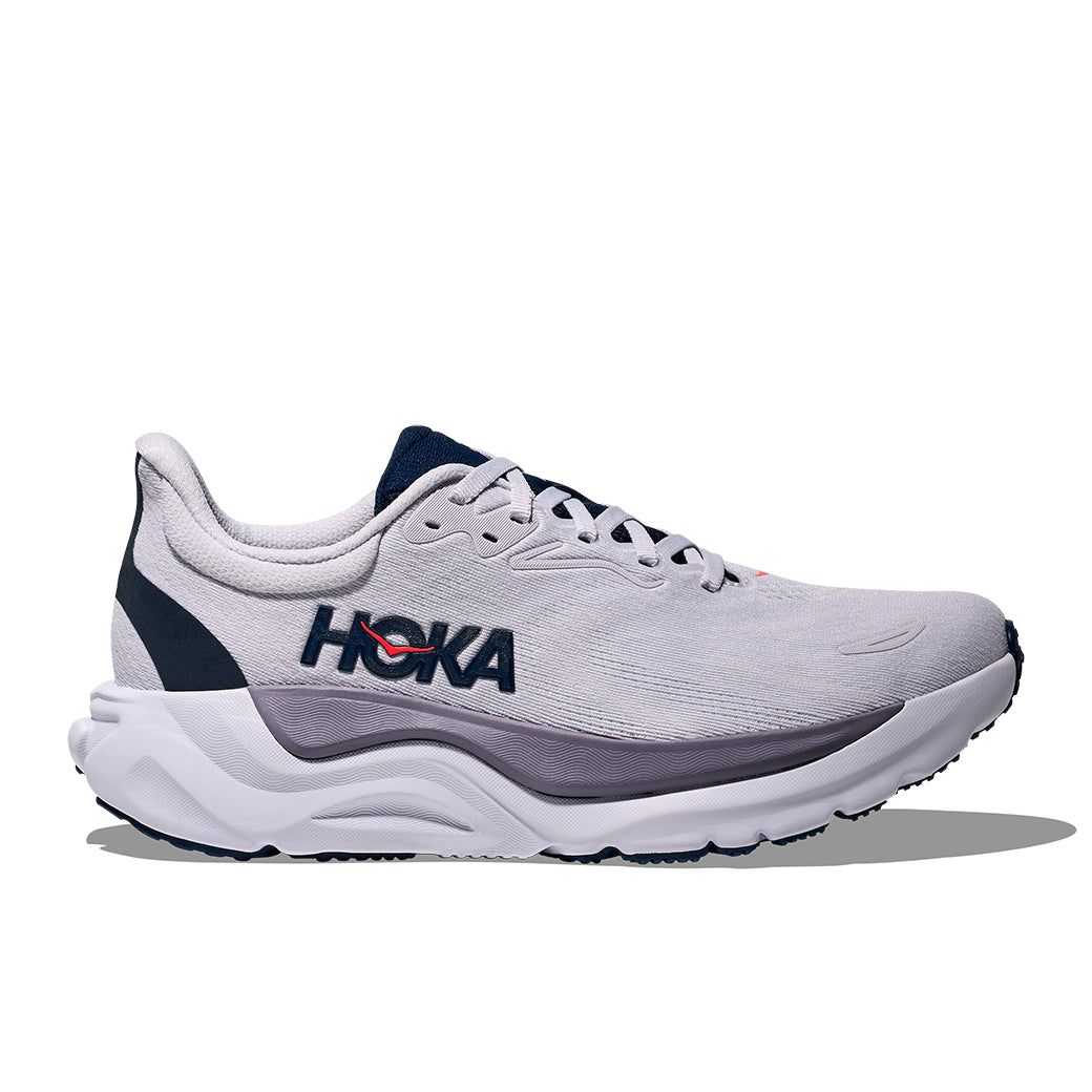 Womens Hoka Arahi 8 Wide in Starlight Glow/Midnight Blue