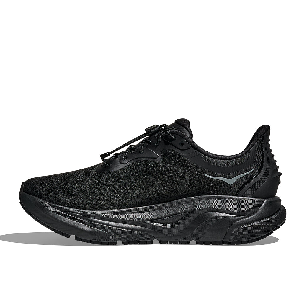 HOKA /ARAHI SRブラック スニーカー Mens Hoka Arahi SR (Slip Resistant) Wide in Black/Black – Lucky Shoes