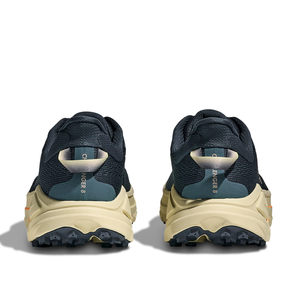 Mens Hoka Challenger 8 in Faded Navy/Pampass Grass