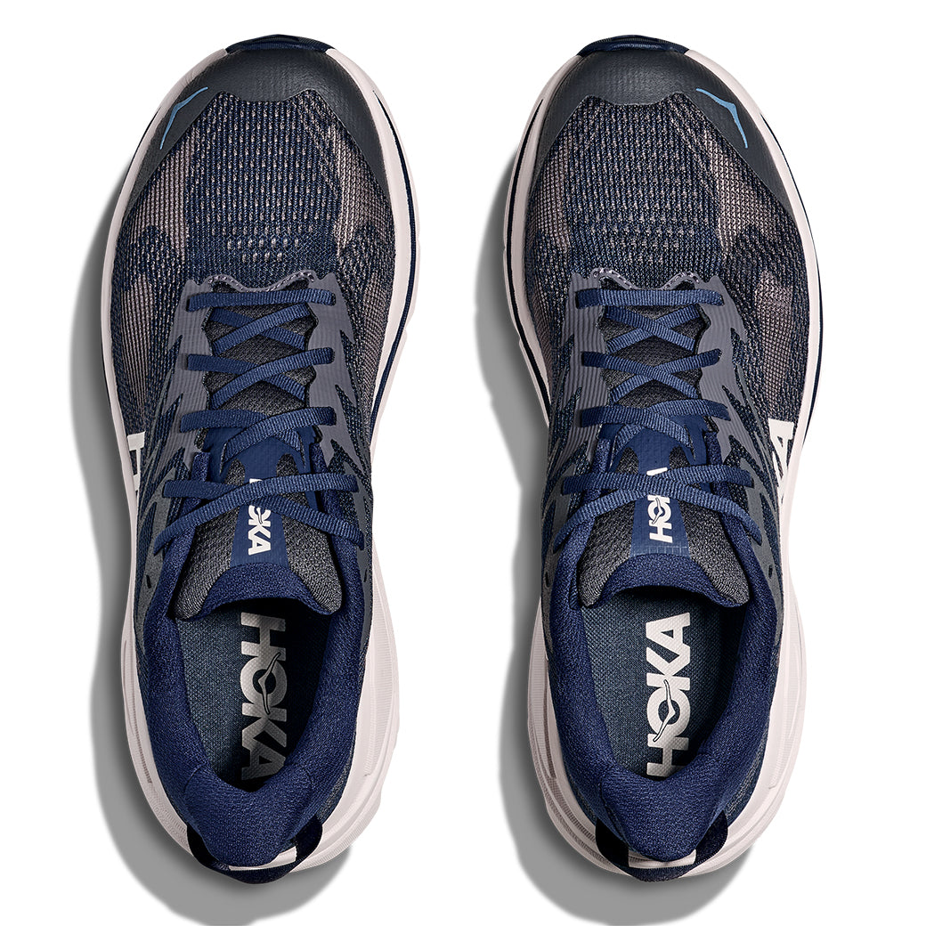 Mens Hoka Challenger 8 in Midnight Blue/ Grout – Lucky Shoes