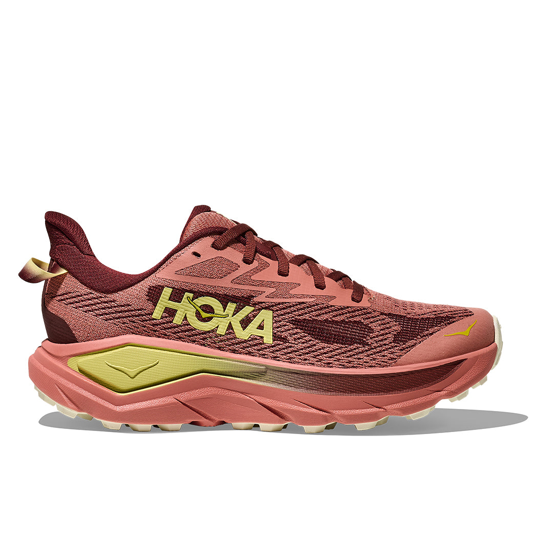 ihika　0808 Womens Hoka Challenger 8 Wide in Blush/ Dark Cedar – Lucky Shoes