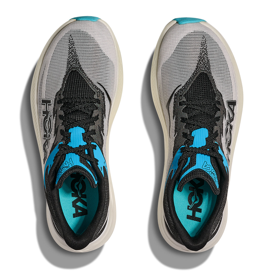 Mens Hoka Rocket X 3 in White/Black – Lucky Shoes