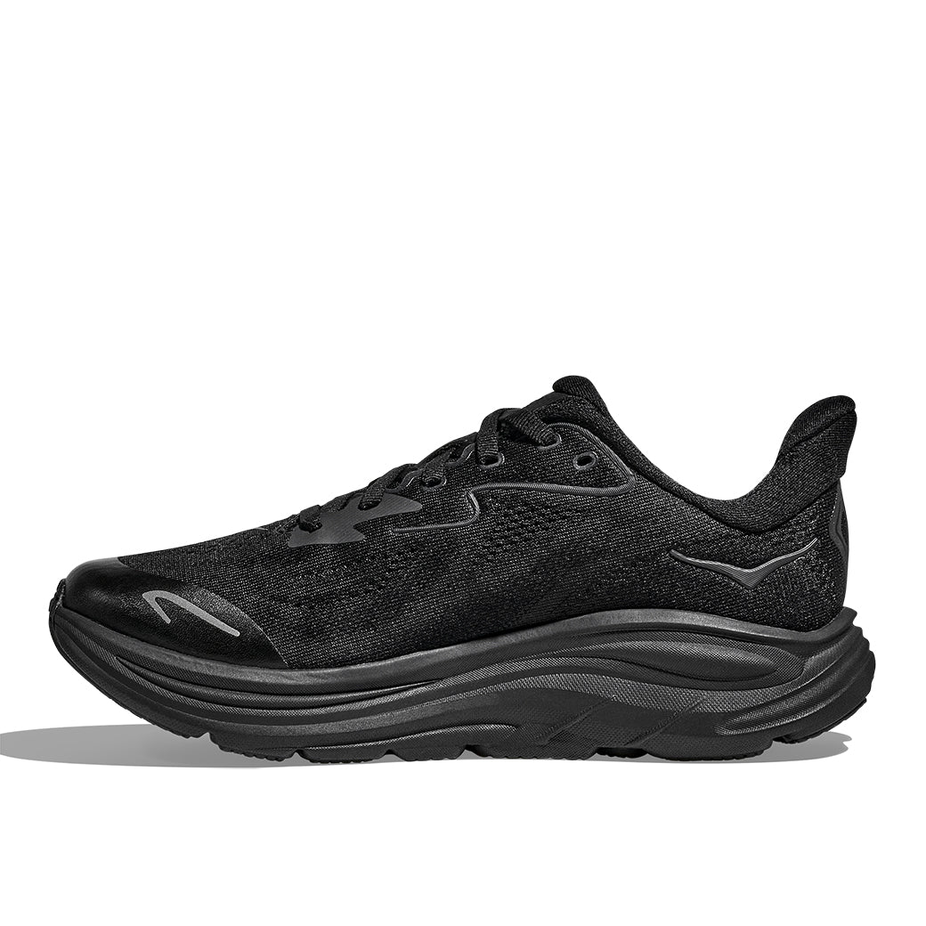 Big Boy Hoka Clifton 10 in Black/Black – Lucky Shoes
