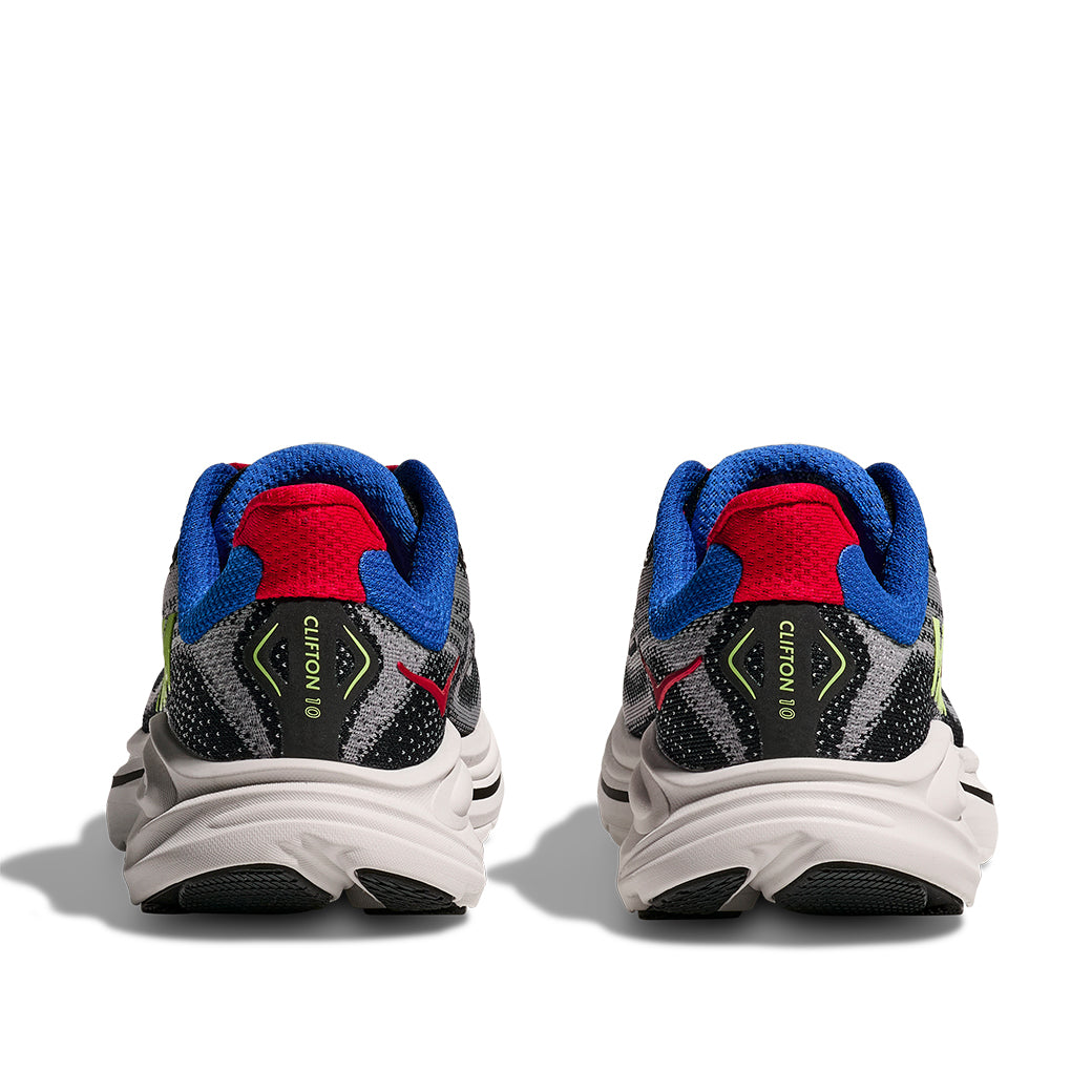 Big Boy Hoka Clifton 10 in Foggy Grey/Black