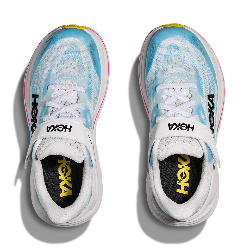 Big Girl Hoka Clifton 10 Alternate Closure in Frost/Soaring Blue
