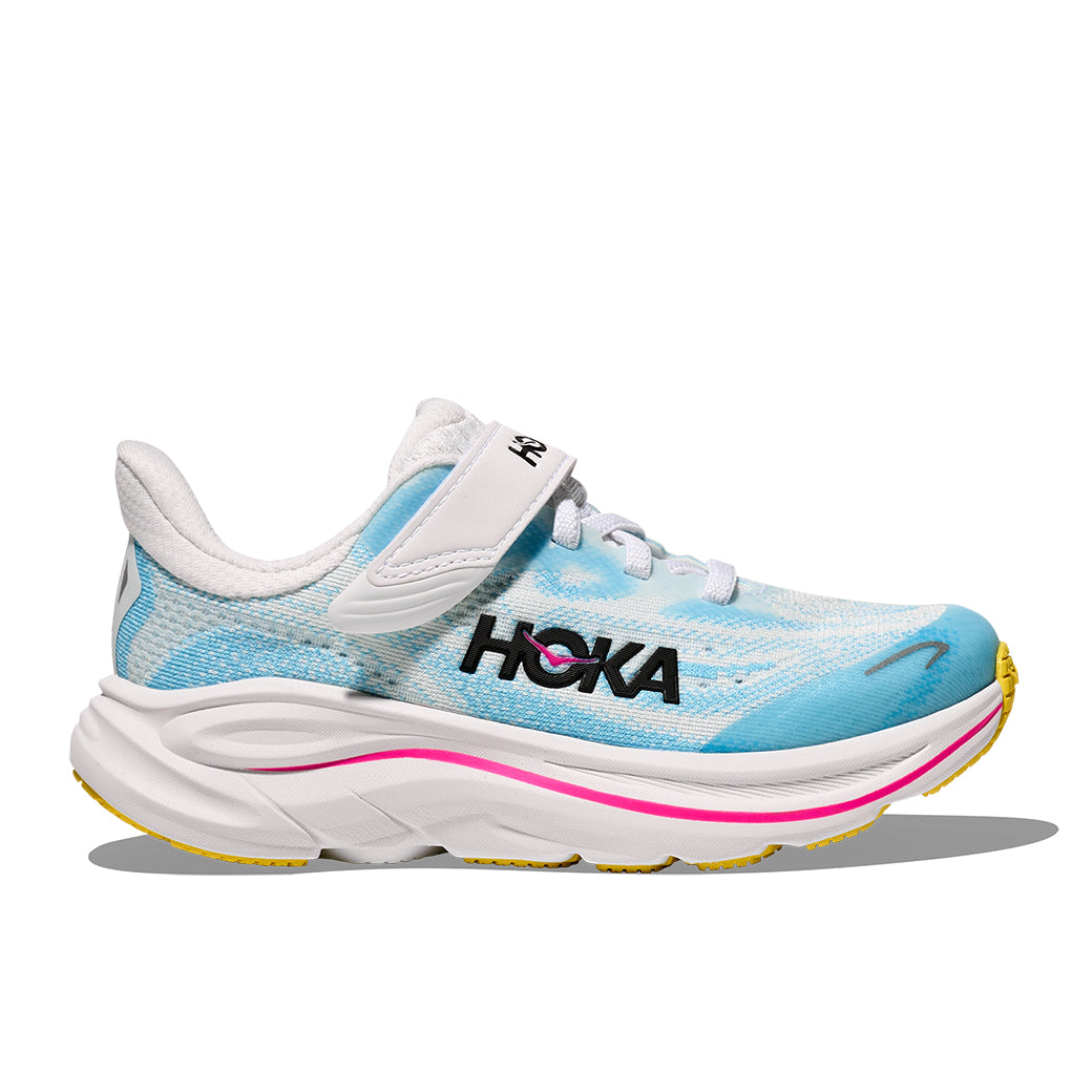 Big Girl Hoka Clifton 10 Alternate Closure in Frost/Soaring Blue