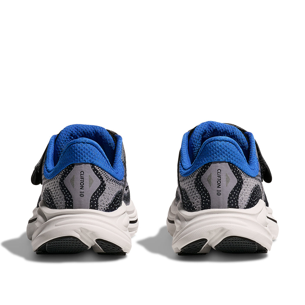 Big Boy Hoka Clifton 10 Alternate Closure in Foggy Grey/Black