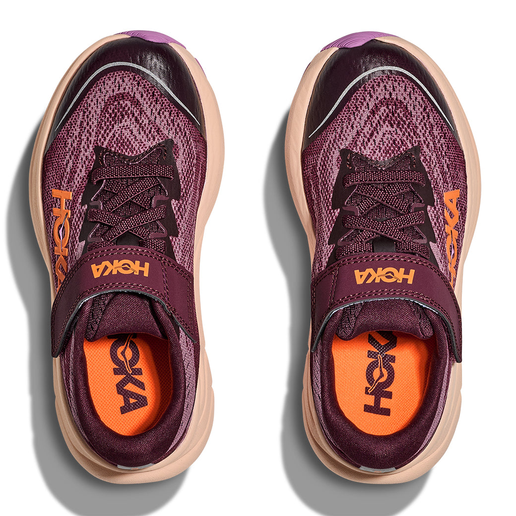 Big Girl Hoka Rincon 4 Alternate Closure in Black Cherry/ Classic