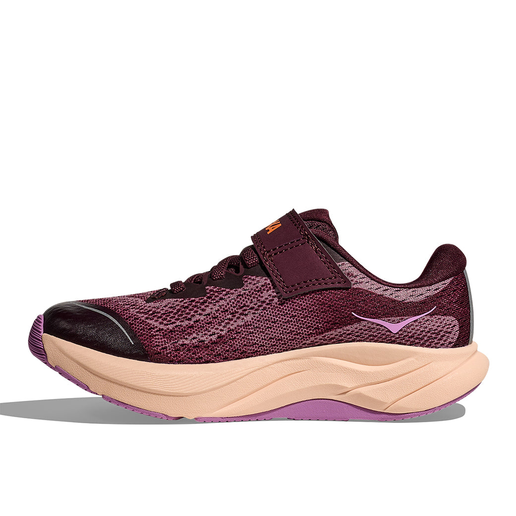 Big Girl Hoka Rincon 4 Alternate Closure in Black Cherry/ Classic