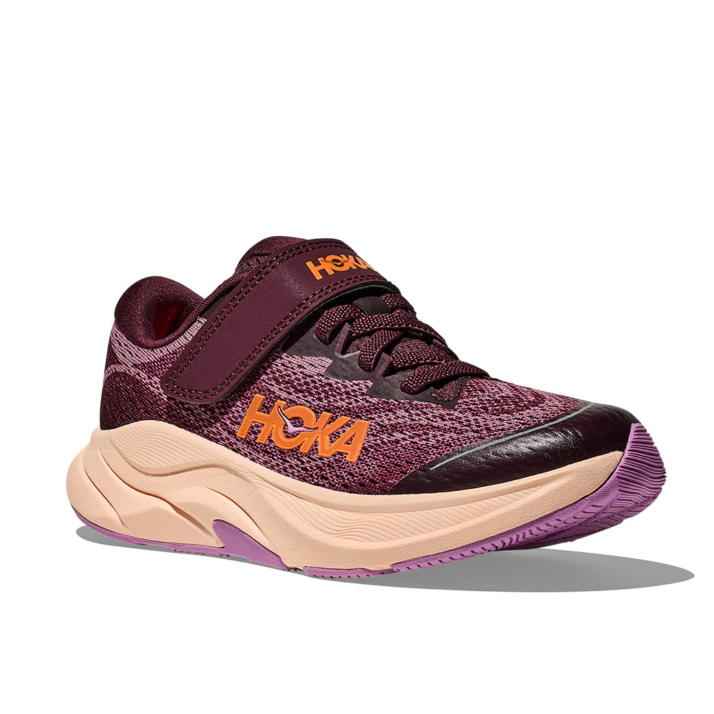 Big Girl Hoka Rincon 4 Alternate Closure in Black Cherry/ Classic