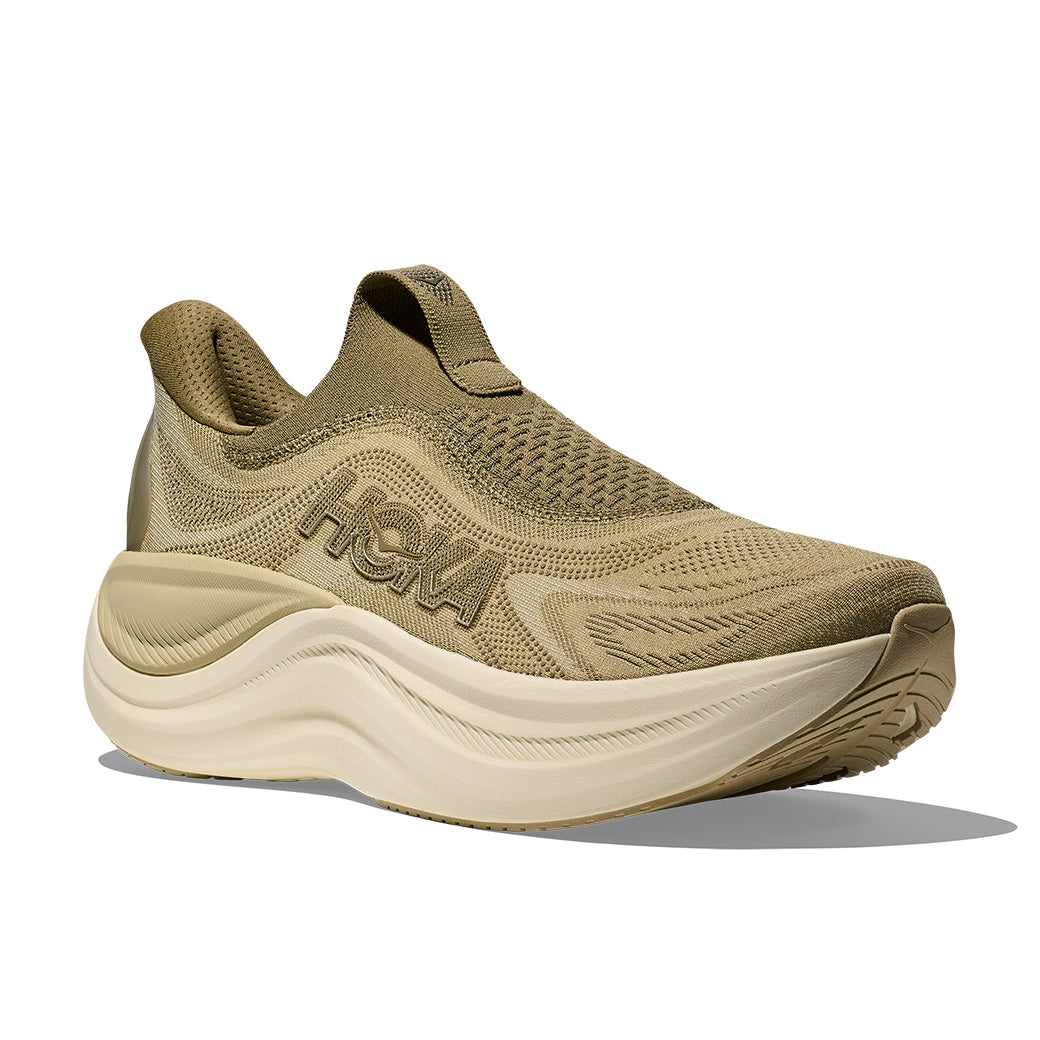 HOKA skyward laceless グラスランドワイルドマッシュルーム Mens Hoka Skyward Laceless in Grassland/Mushroom – Lucky Shoes