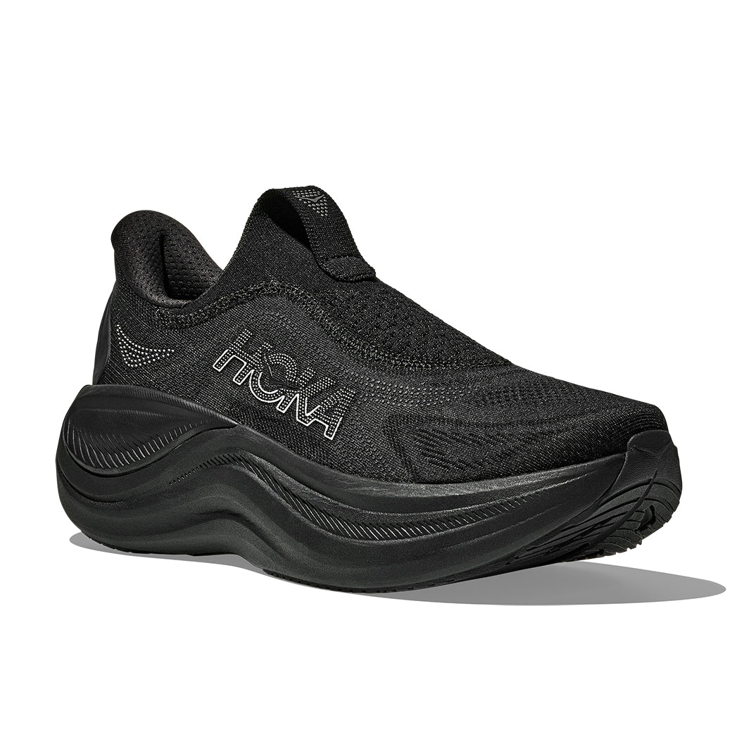Womens Hoka Skyward Laceless in Black/Black – Lucky Shoes