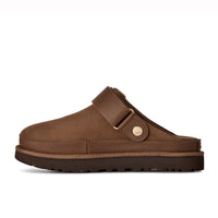 Womens UGG Goldenstar Villa Clog in Dark Chestnut