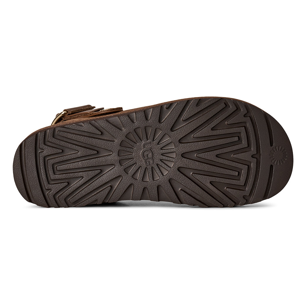 Womens UGG Goldenstar Villa Clog in Dark Chestnut
