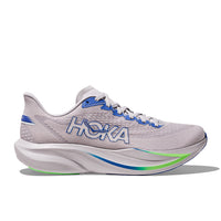 Mens Hoka Mach 7 in Ash Grey/Cobalt Blue