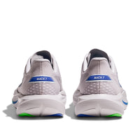 Mens Hoka Mach 7 in Ash Grey/Cobalt Blue