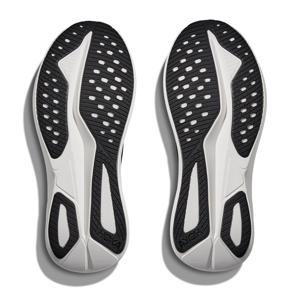 Womens Hoka Mach 7 Wide in Black/White