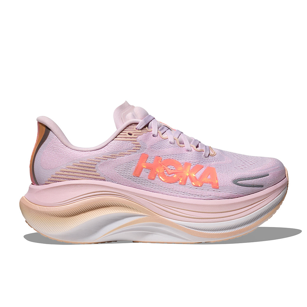 Womens Hoka Skyward X 2 in Lilac Cream/Tangerine Glow