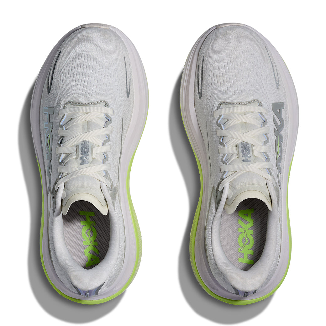 Womens Hoka Skyward X 2 in White/Neon Yuzu