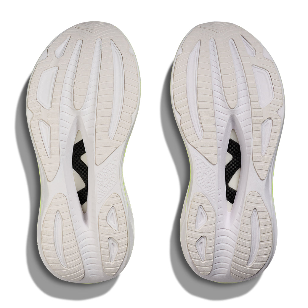 Womens Hoka Skyward X 2 in White/Neon Yuzu