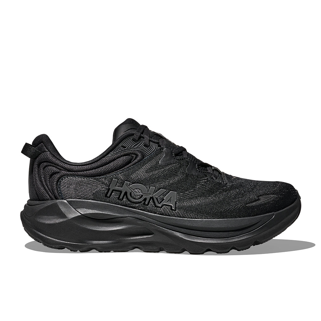 Mens Hoka Gaviota 6 Extra Wide in Black/Black