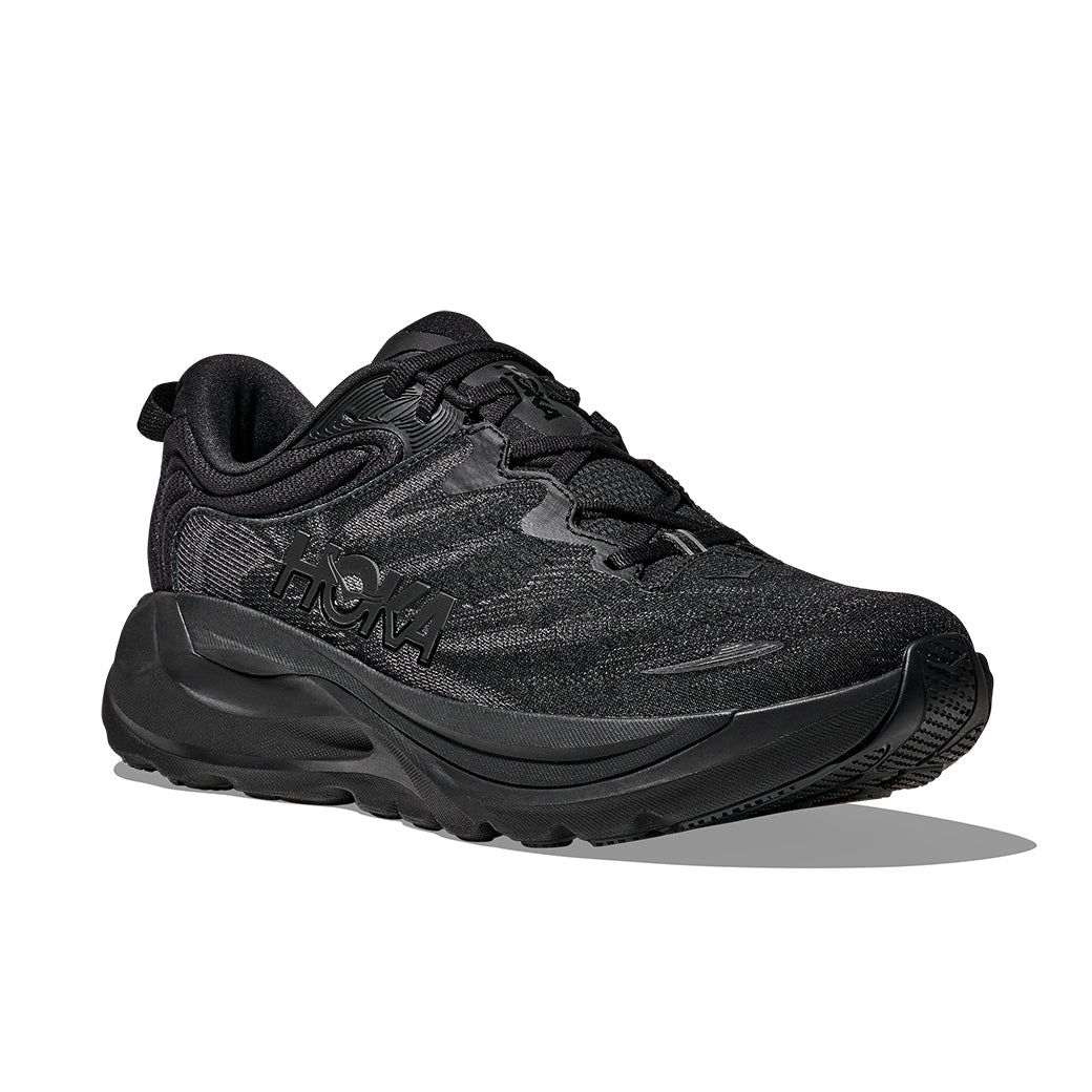 Mens Hoka Gaviota 6 Extra Wide in Black/Black