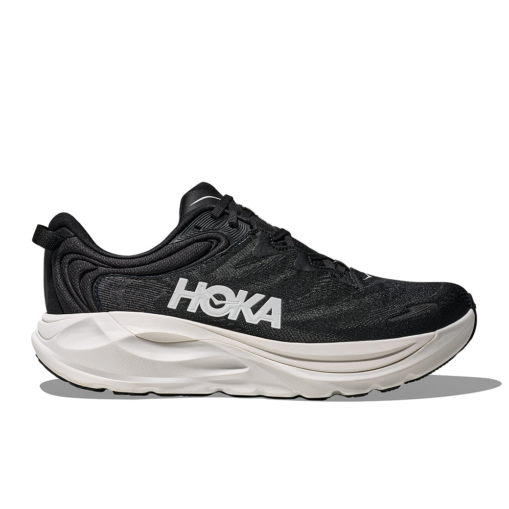 Mens Hoka Gaviota 6 Wide in Black/White