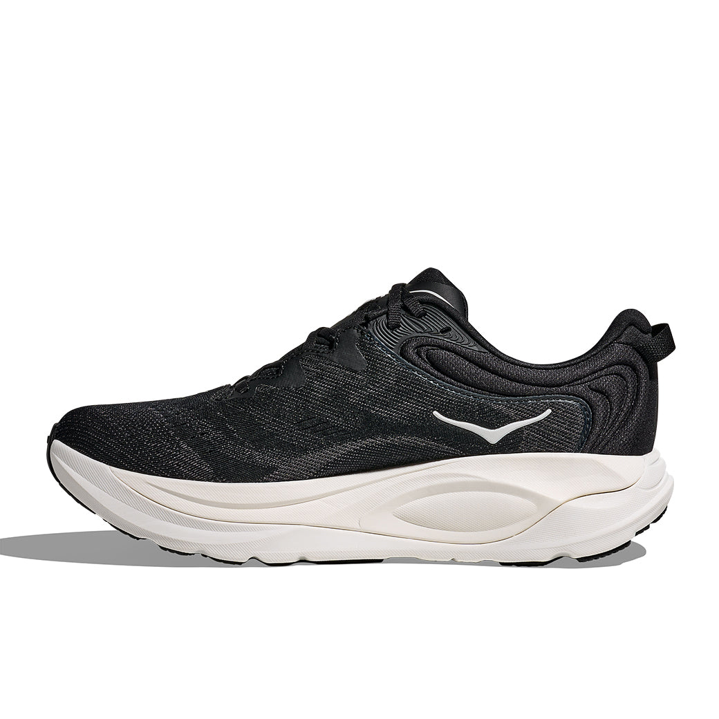Mens Hoka Gaviota 6 Wide in Black/White