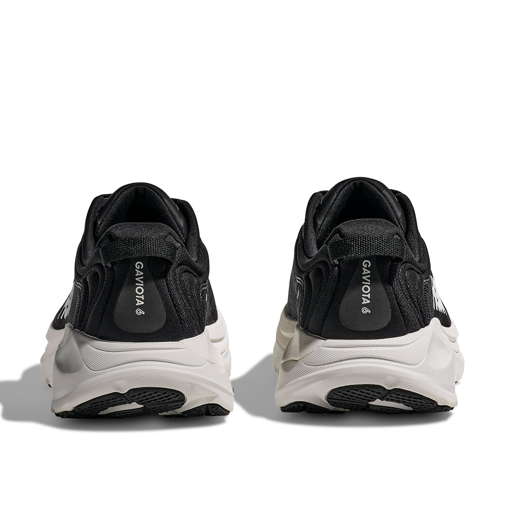 Mens Hoka Gaviota 6 Extra Wide in Black/White