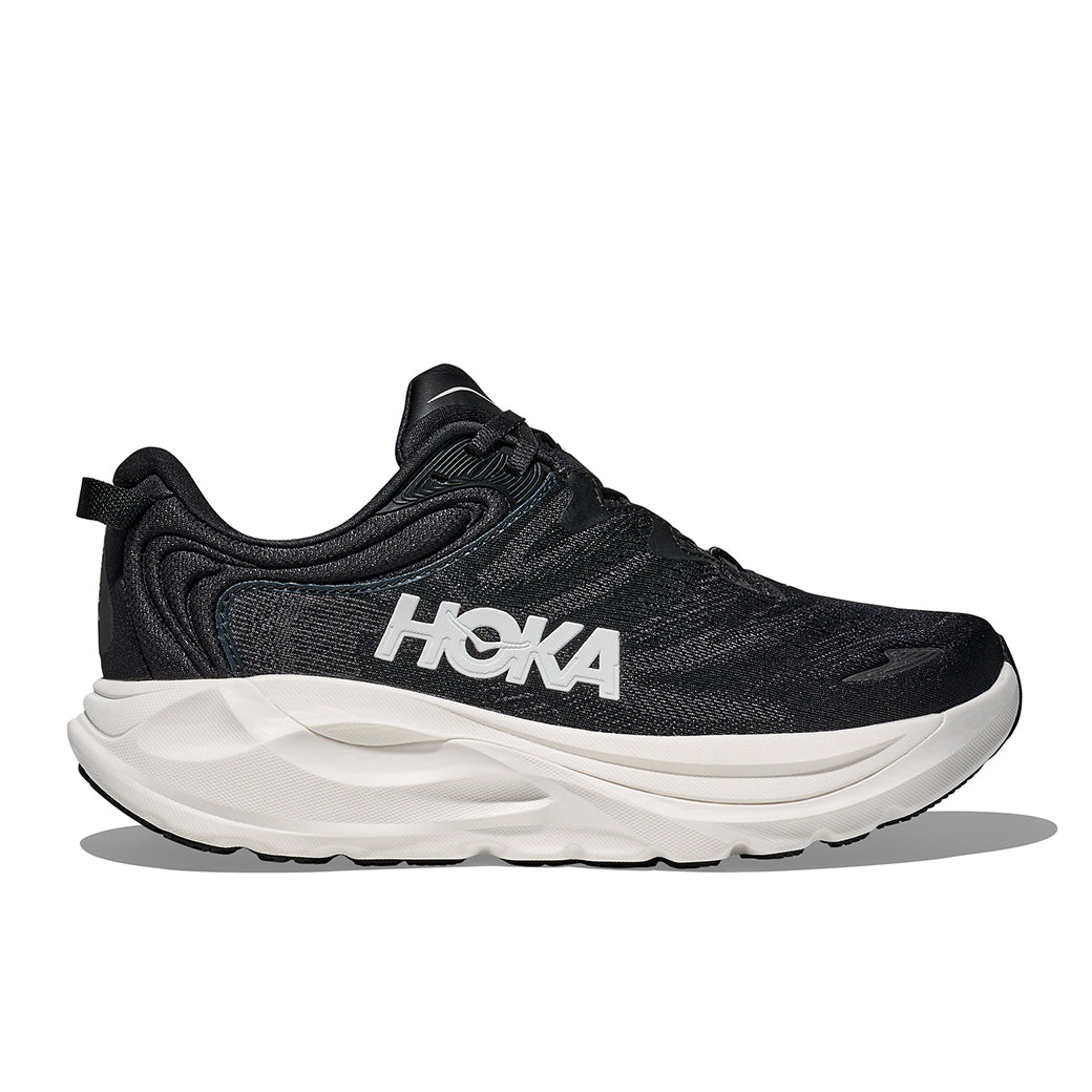Womens Hoka Gaviota 6 Extra Wide in Black/White