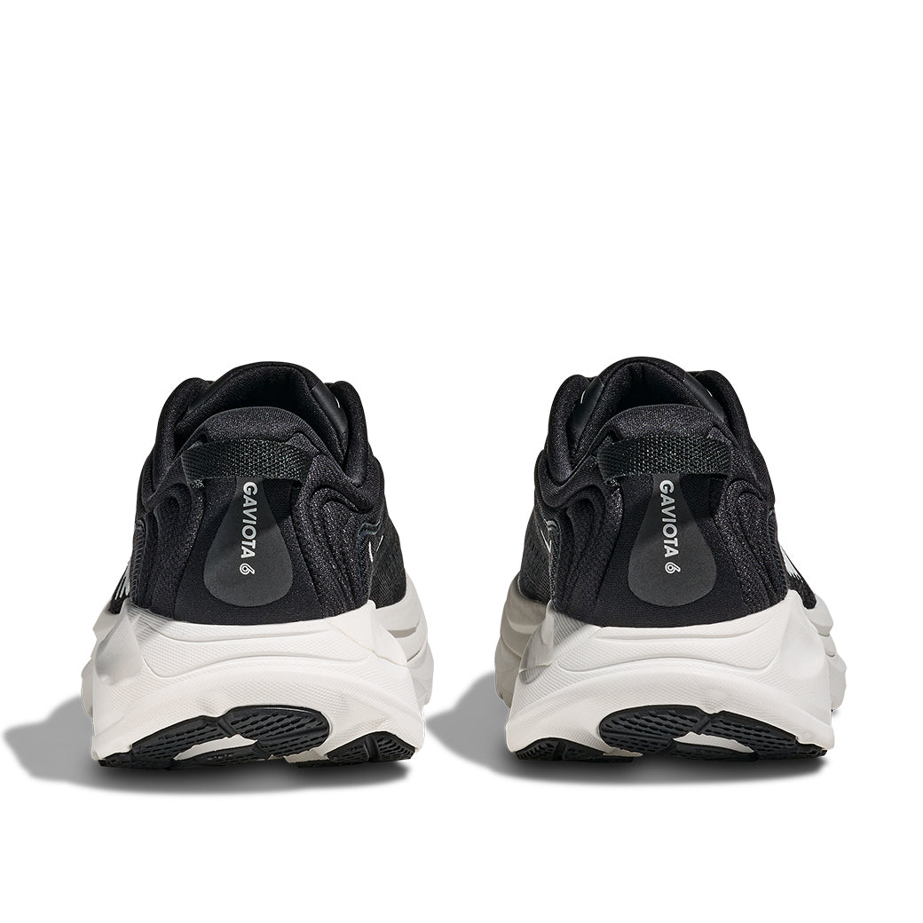 Womens Hoka Gaviota 6 Extra Wide in Black/White