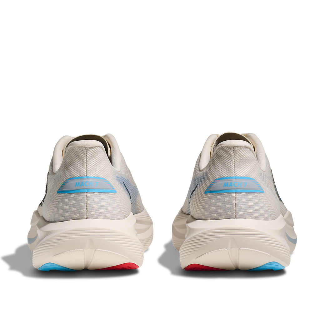 Womens Hoka Mach 7 in Alabaster/Soaring Blue