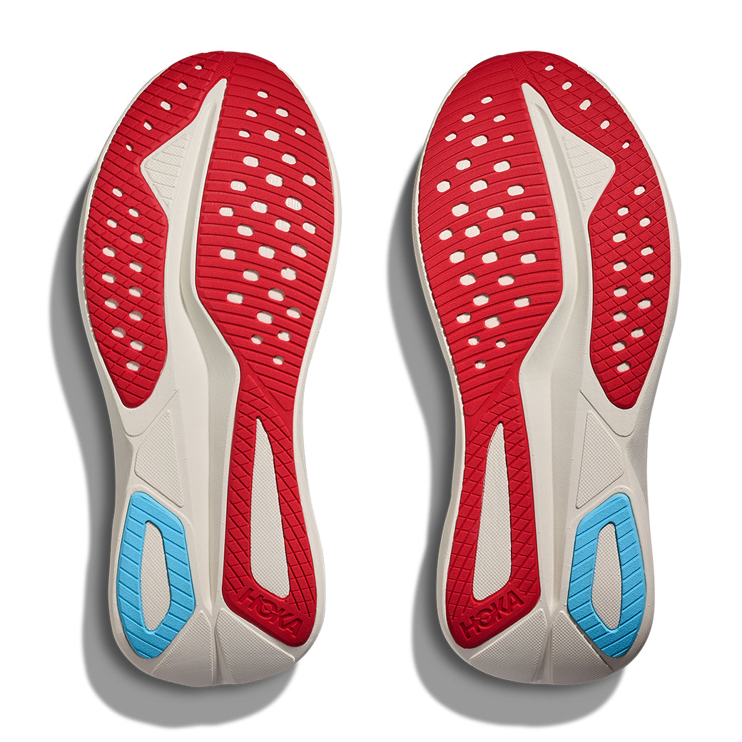 Womens Hoka Mach 7 in Alabaster/Soaring Blue