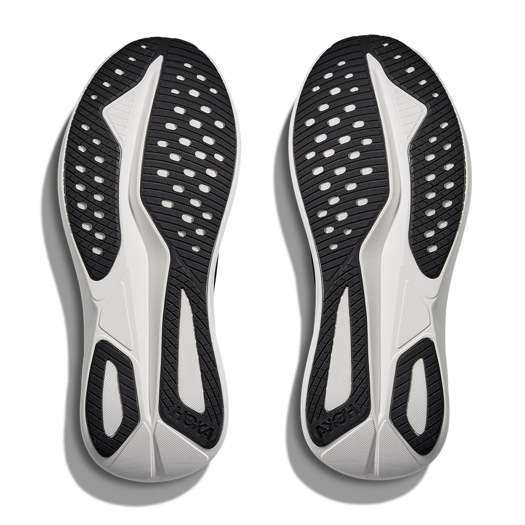 Womens Hoka Mach 7 in Black/White