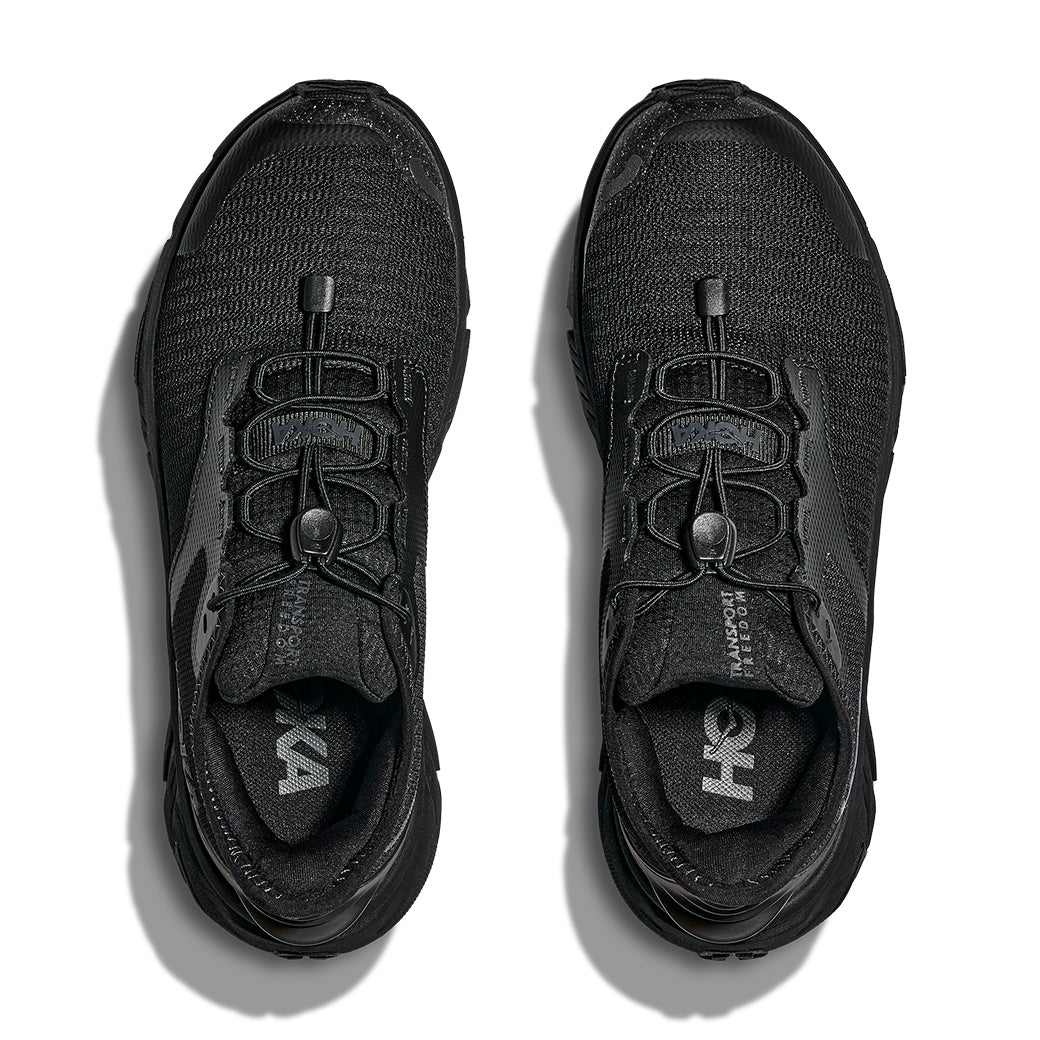 Big Boy Hoka Transport Freedom in Black/Black