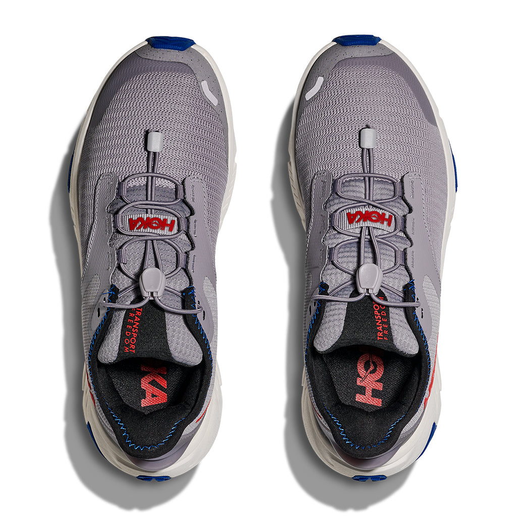 Big Boy Hoka Transport Freedom in Foggy Grey/Frost