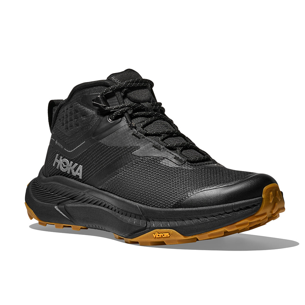 Mens Hoka Transport Hike GTX in Black/Black – Lucky Shoes