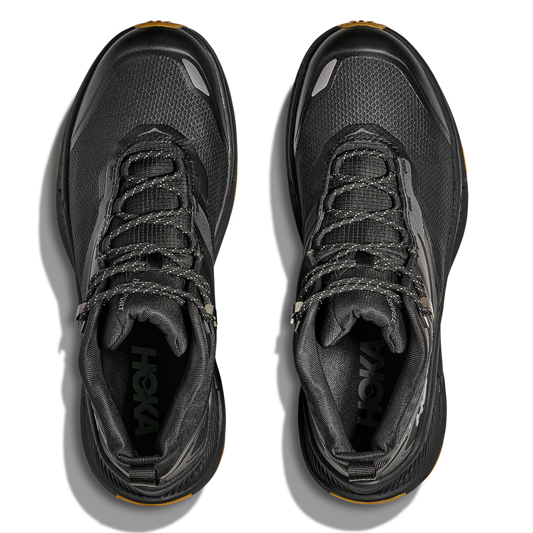 Mens Hoka Transport Hike GTX in Black/Black – Lucky Shoes