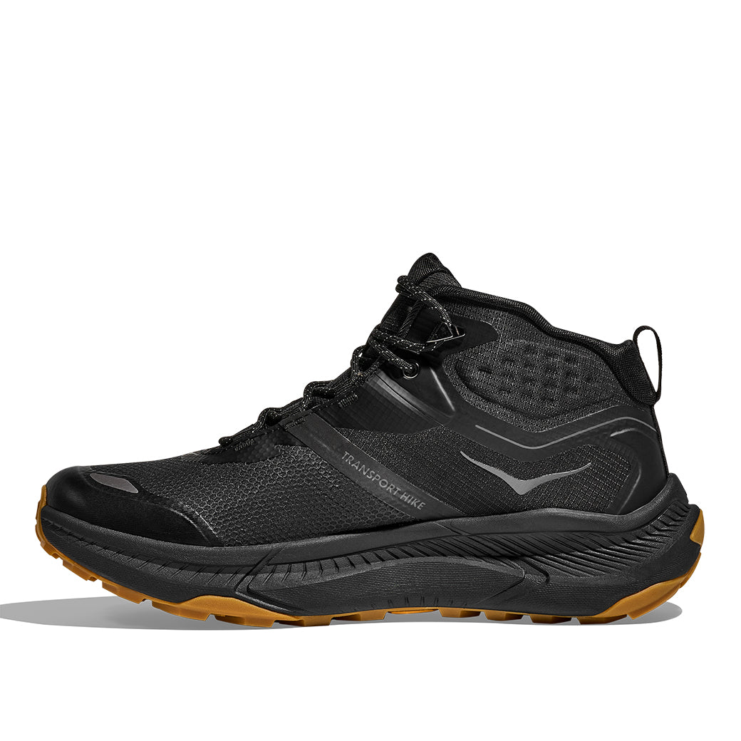 Mens Hoka Transport Hike GTX in Black/Black – Lucky Shoes