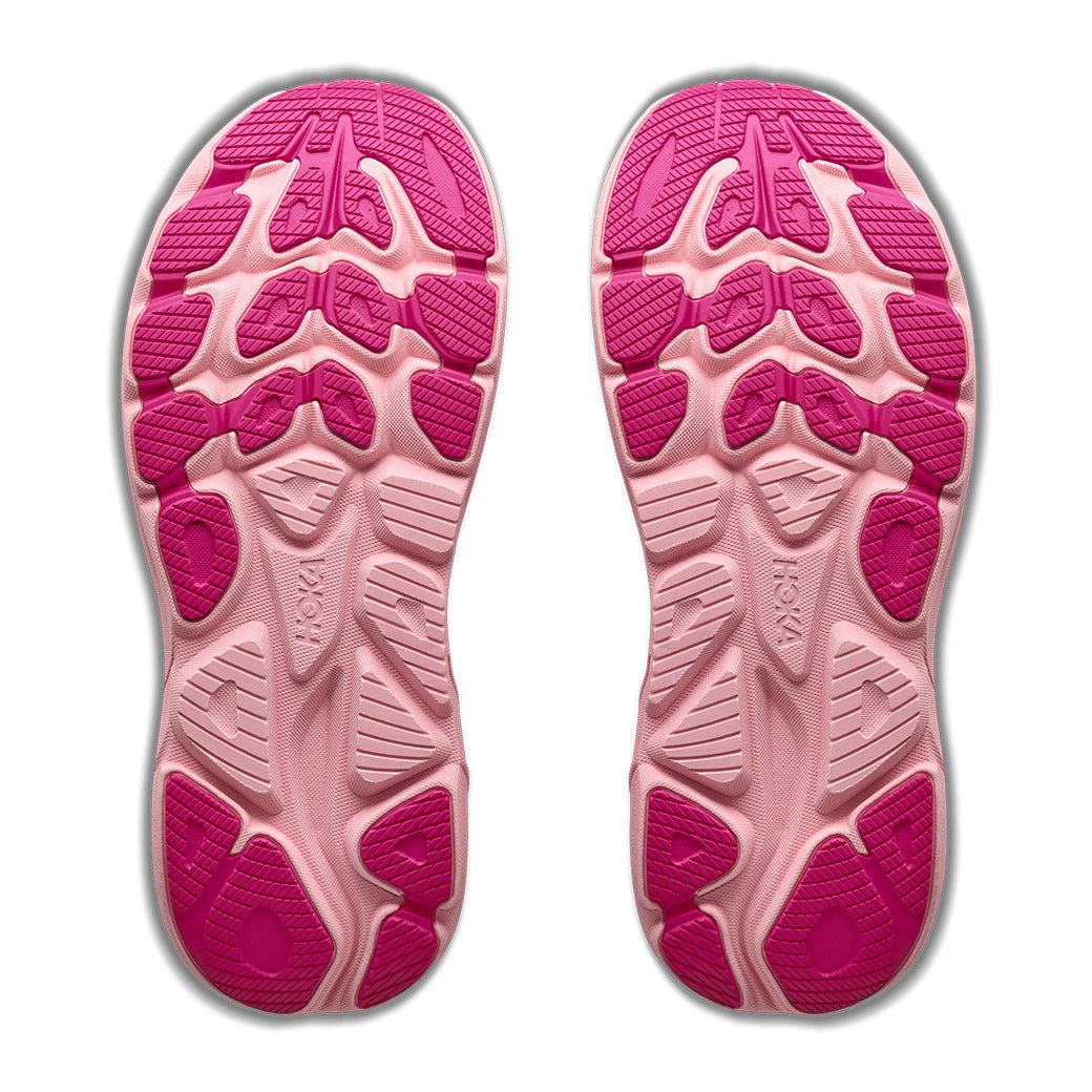 Womens Hoka Clifton 11 in Rose Cream/Dewy Pink
