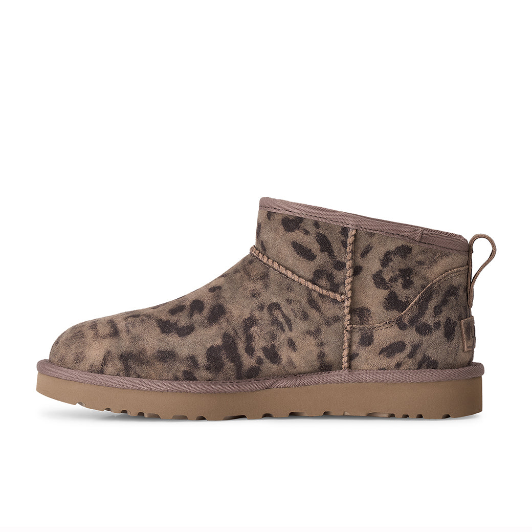 Womens UGG Classic Ultra Mini Spotted in Chestnut