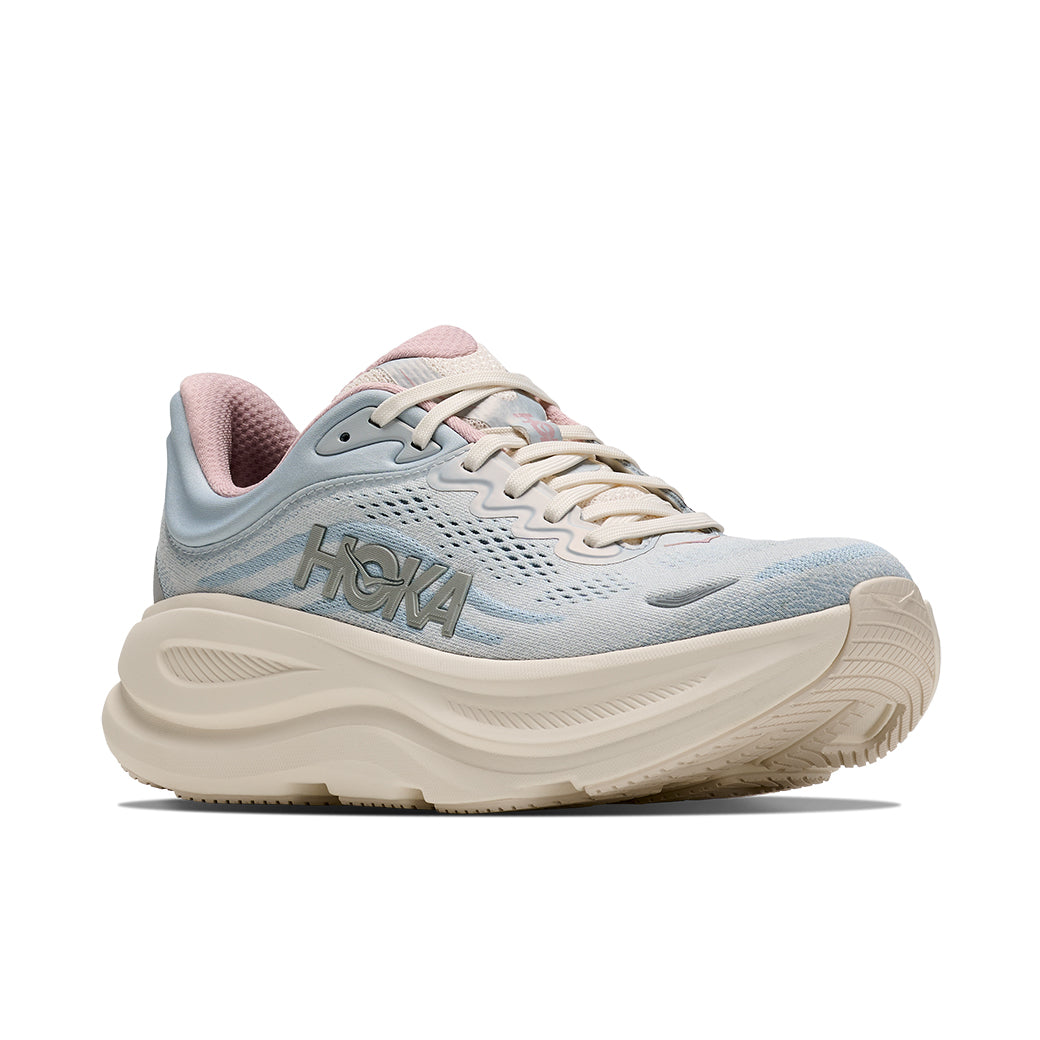 Hoka Bondi 9 GLM Wide Alabaster/Mineral Blue