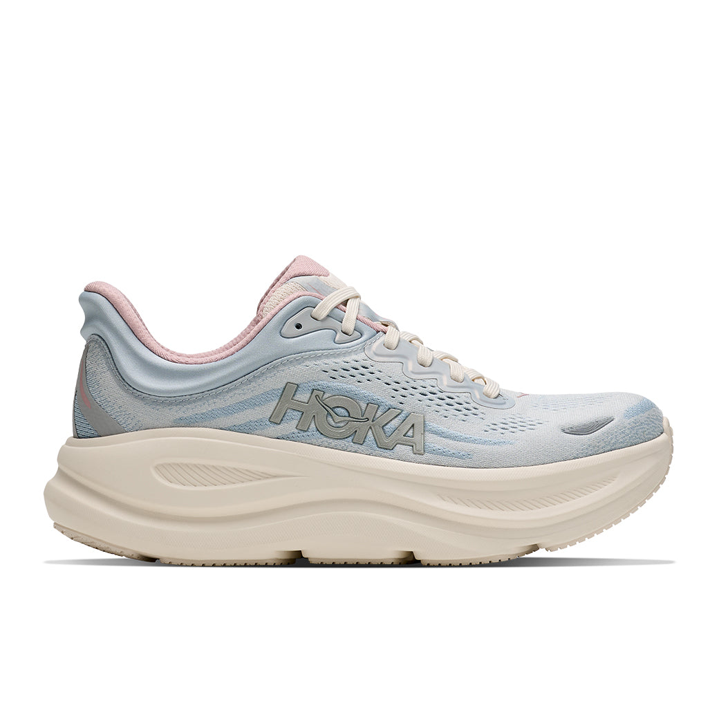 Hoka Bondi 9 GLM Wide Alabaster/Mineral Blue
